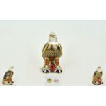 Royal Crown Derby Paperweight ' Bold Eagle ' Gold Stopper. Date 2001. 7 Inches High.