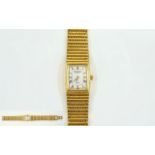 Raymond Weil - Quartz 18ct Gold Plated ( 10 Microns ) Ladies Wrist Watch with Integral Bracelet,