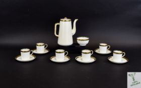 Coffee Service Small service marked 'Bisto England' to base comprises coffee pot and small espresso