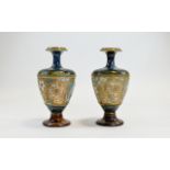 Royal Doulton Pair of Chine-Ware Vases,