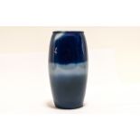 Royal Doulton Titanian Ware Ovoid Vase, a French blue band to the top half of the vase with a