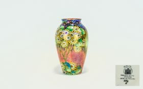 Maling - Floral Pattern Lustre Ware Ovoid Shaped Vase ' Apple Blossom ' Pattern No 6231. c.1920's.