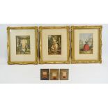 Baxter's Colour Prints Mounted and Framed From The 1850's ( 3 ) In Total.