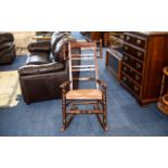 Oak Spindle Victorian Rocking Chair,