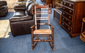 Oak Spindle Victorian Rocking Chair,