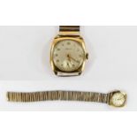 Vertex - Revue Swiss Made 1950's Gold Plated Gents Mechanical Wrist Watch.