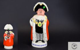 Beswick - Advertising Worthington Beer Ceramic Figure / Jug ' Lord Mayor ' with Bottle of Beer