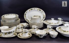 Royal Doulton 'Larchmont' Design Part Dinner Set (63) pieces in total approx. Includes tureens, milk