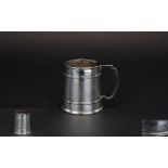 Small Silver Christening Mug, Hallmarked Birmingham J 1933, Typical Tapering Form,