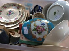 Mixed Lot Of Pottery And Collectables To Include Cabinet Plates Coalport, Noritake, China,