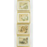 Collection Of Contemporary Framed Oriental Prints Four in total, in gilt frames,