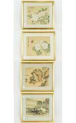 Collection Of Contemporary Framed Oriental Prints Four in total, in gilt frames,