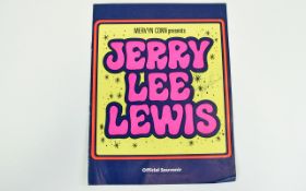 Jerry Lee Lewis Autograph on 1960's Pop UK programme.