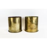 Military Interest, Pair Of Large Shell Cases,