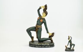 Art Deco Style Reproduction Resin Figure