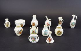 Collection Of Vintage Crested Ware. Appr