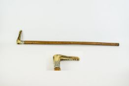 Walking Stick Fashioned in wood with ca