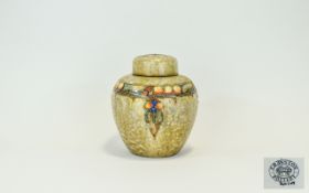 Cranston Pottery Ginger Jar and Cover wi