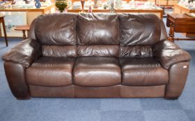 Three Seater Leather Sofa Italian leathe