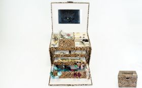 Leopard Print Jewellery Box With A Varie