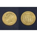 Queen Victoria 22ct Gold Full Young Head