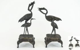 Japanese 19th Century - Realistic Pair o