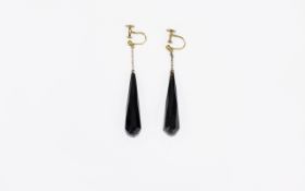 Victorian Period Pair of Tear Drop Natur