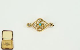 Victorian Period 15ct Gold Turquoise and