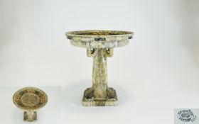 Cranston Pottery - Fine and Impressive Art Nouveau Tube lined Pedestal Bowl / Centre Piece. c.