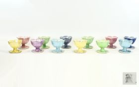 Maling Vintage Lustre Ware Collection of Sundae Dishes.