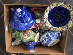 Mixed Lot Of Ceramics Mostly Maling Newcastle On Tyne, To Include Waving, Lustre Ware etc Bowls,