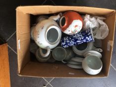 Mixed Lot Of Pottery Comprising Japanese Teaset,