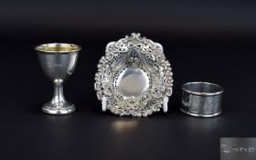 A Small Collection of Vintage and Antique Silver Items ( 4 ) Items In Total.