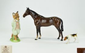 Beswick Horse Figure ' Bois Roussel ' Racehorse. Model No 701A. A Gredington.