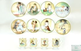 Bessie Pease Gutmann Collectors Plates A collection of nine items by The Hamilton Mint celebrating