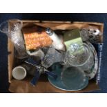 Box Of Assorted Glassware And Ceramics.