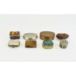 A Collection of 19th & 20th Century Pill and Snuff Boxes,