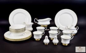 Royal Albert Dinner Service Thirty six piece service to include sugar bowl, gravy boat, side plates,