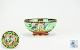 Maling - Uncommon 1920's / 1930's Lustre Footed Bowl ' Floral ' Pattern,