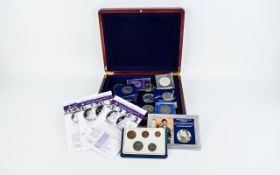 Small Collection Of Commemorative Crowns, Some Silver To Include QEII Coronation Coin,