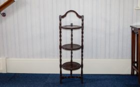 Oak Folding Cake Stand Early twentieth century,