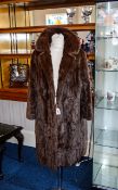 Squirrel Fur Three Quarter Length Coat