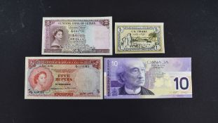 A Collection of Assorted Bank Notes.