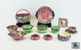Large Collection Of Mixed Maling Lustreware.