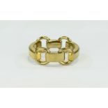 Michael Kors Bracelet Chunky gold tone bracelet in link and loop horsebit design.