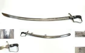 18th Century Light Dragoons 1796 Pattern Light Cavalry Sword. Maker Thomas Gill, Marked to Blade T.