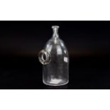 Mid 19th century Glass Vessel Glass bottle believed to be an infants feeding device circa 1870's