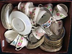 Mixed Collection Of Ceramics Approx 52 items in total to include several tea cups and saucers,