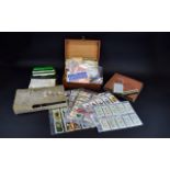 Assorted Collectables including stamps, cigarette cards, spectacles,