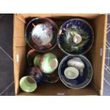 Mixed Lot Of Ceramics Mostly Maling Newcastle On Tyne, To Include Waving, Lustre Ware etc Bowls,